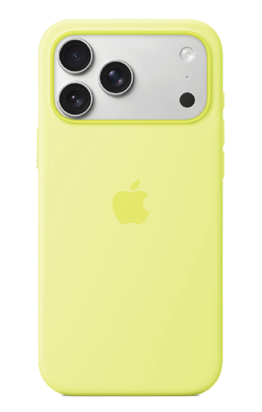 iPhone 17 Pro Max Silicone Case with MagSafe – Neon Yellow
